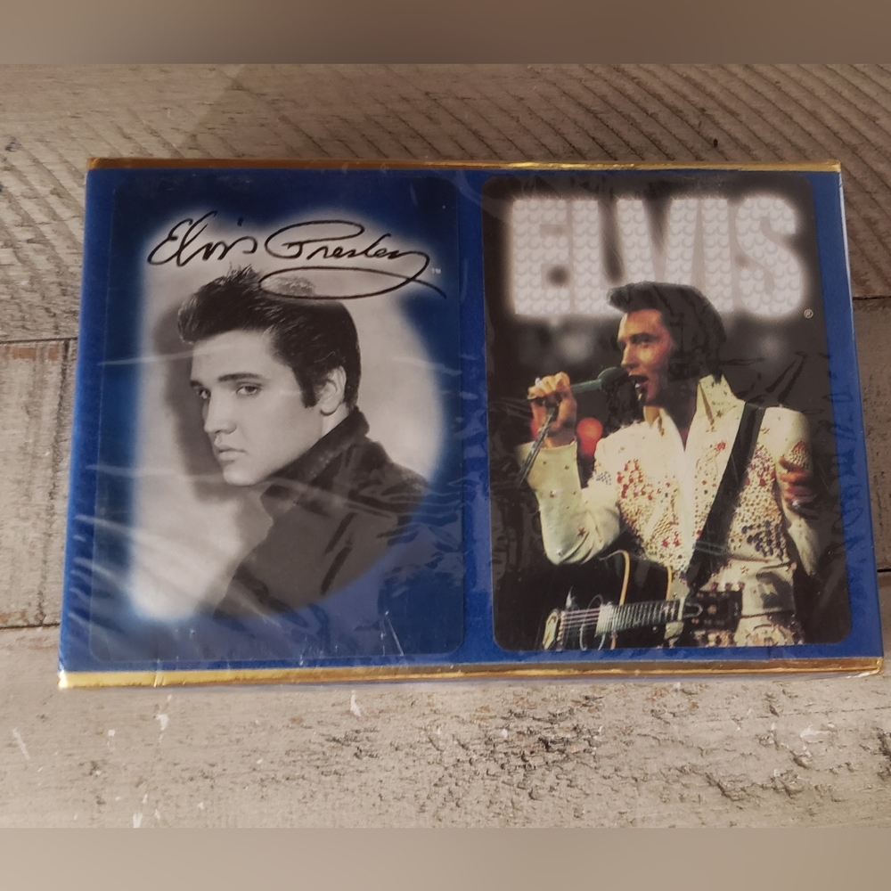 Vintage Collectible Set Of Two Decks Of Elvis Presley Playing Cards